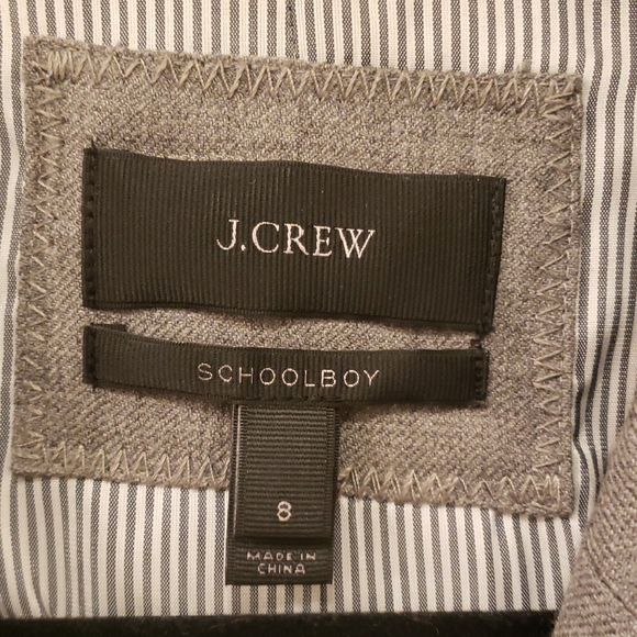 J.Crew Gray Schoolboy Blazer with Gold Buttons - Picture 2 of 5